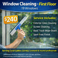 Window Cleaning – First Floor 19 Windows